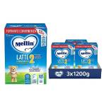 MELLIN 2 - Latte di Proseguimento in Polvere per Neonati dal 6° Mese Compiuto al 12° - Confezione da 3600 grammi (3 x 1200g)