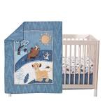 Lambs & Ivy Lion King Adventure 3 pezzi Baby Crib Bedding Set, Blue