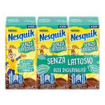 NESQUIK Pronto da Bere Senza Lattosio Latte e Cacao 3 Brick da 180ml (540ml)