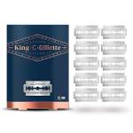 King C. Gillette Men's Razor Blades, 10 Pieces Gift Ideas for Men/Dad