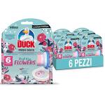 Duck Fresh Discs - Base per Dischi Gel Igienizzanti WC, Fragranza Fresia&Peonia - Formato Scorta 6 Applicatori, 36 Dischetti