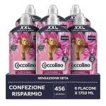 Coccolino Ammorbidente Concentrato Sensazione Seta, Ammorbidente Lavatrice con Tecnologia Stay Fresh, Profumazione alla Rosa, Fiori di Lillà e Pesca, Formato XXL Fino a 456 Lavaggi, 6 Pezzi da 1750 ml