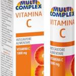 ESI - Multicomplex, Integratore Alimentare di Vitamina C, Gusto Arancia Rossa, Senza Glutine e Vegan, 20 Compresse Effervescenti