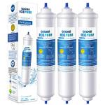 GOLDEN ICEPURE 3 Pacco Sostituzione Filtro Acqua Frigorifero per Samsung DA29-10105J, DA29-10105J HAFEX/Exp, DA99 02131B, WSF-100, EF9603, RS7677FHCSL, RS54HDRPBSR, RS7778FHCWW