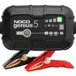 NOCO GENIUS5EU, Caricabatterie da Auto 5A, Professionale da 6V e 12V, Mantenitore di Carica e Desolforatore per Batterie, Moto, Scooter, Camion, Camper, Barche, AGM, Gel e Litio