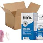 Camp RIMUOVI MUFFA, Elimina rapidamente muffe, funghi, e alghe, Antimuffa igienizzante con guanti e Kit impermeabile per LEI (rosa) o per LUI (blu) (300ml, rosa)