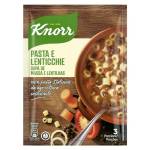 Knorr Pasta e Lenticchie, Piatti Pronti Knorr con 100% Pasta Italiana, Grano da Agricoltura Sostenibile, Senza Coloranti e Conservanti, Fonte di Fibre e Proteine, Vegetariano, 7 Confezioni da 750ml