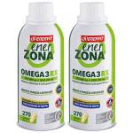 Enervit, Enerzona Omega 3 RX 270 x2 Capsule da 1g Senza Ritorno di Gusto, Integratore Omega 3 IFOS, Acidi Grassi per Cuore, Vista e Cervello, Olio di Pesce 1000mg, Fish Oil Senza Glutine