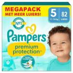 Pampers Premium Protection Taille 5, couches x82, 11 Kg - 16 Kg, Notre N°1 pour le confort et la protection des peau Sensibles