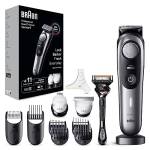 Braun Series 9 Rasoio Elettrico Barba Con Lama Barba Problade E Strumenti Professionali, Regolabarba Uomo 40 Lunghezze, Base Di Ricarica E Custodia Esclusiva, Idea Regalo, BT9440 Grigio