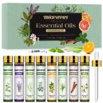 MIGCAPUT Oli Essenziali per Diffusori 8 x 10ML, Set di Olio Essenziale di Aromaterapia Naturale Puri al 100% per SPA, Massaggi, Bagno - Lavanda, Tea Tree, Menta, Eucalipto, Vaniglia, Sandalo