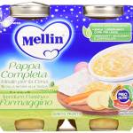 Mellin Pappa Completa Pastina Verdure e Formaggino, 6 Confezioni da 2x200 gr