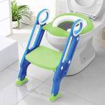 KEPLIN - Sedile WC regolabile per bambini e bambini, con scaletta per WC e bambini, colore: viola