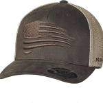 ariat Cappellino Patriot Snapback Uomo, Marrone, Taglia Unica