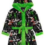 MINECRAFT Doldom Gown Kids Girls Boys Creeper TNT Game PJS accappatoio 5-6 anni