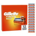 Gillette Fusion 5 Power LAMETTE DA BARBA, 12 RICAMBI da 5 Lame, Rasatura Scorrevole con Striscia Lubrificante, Fino a 1 MESE DI RASATURA con 1 Lametta