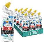 Duck WC Gel Candeggina - Liquido per WC, Igienizza e profuma, Fragranza Marine, Formato Scorta da 12 pezzi