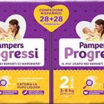 Pampers Progressi Mini, Pacco Doppio, Taglia 2 (3-6 kg), 56 Pannolini