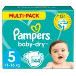 Pampers Baby-Dry, Pannolini, Taglia 5( 11- 16kg), Confezione da 144 pezzi