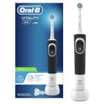 Oral-B Spazzolino Elettrico Ricaricabile Vitality 100, Movimento Oscillatorio e Rotatorio, Batteria a Lunga Durata, 1 Testina e 1 Spazzolino, Nero, Idea Regalo