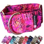 Woofpetshop® - Collare Martingale per Cani Modello SONAR FUX levriero - Handmade