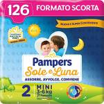 Pampers Sole e Luna Mini, 126 Pannolini, Taglia 2 (3-6 kg)