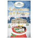 L'Angelica Calendario dell'Avvento 2023, 24 Giorni di Benessere, Cofanetto con 24 Tisane Miste tra cui Tisane a Freddo, Tisane Calde, Emozioni al Cacao, Tisane Filtro Latte